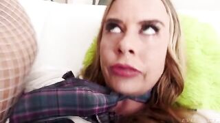 An angel with a fierce anal character