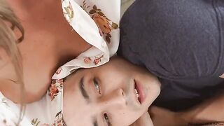 The guy gently interacted with her hole, and she was moaning with pleasure