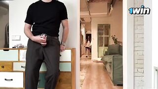 Pervert stepbrother got caught jerking off and his stepmom made him pay the price