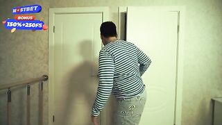 The guy is fucking his pregnant brother's wife, a famous Russian MILF