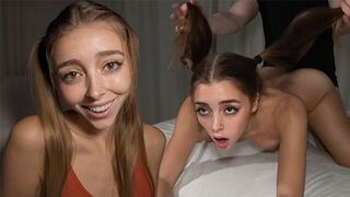A girl was treated roughly by her roommate