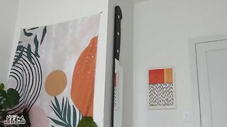 Two young people fucking while their parents are away