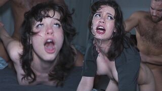 A slobbering slut gets her pussy destroyed in a rough session