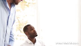 A man with a huge cock fucks in his ass hole nimble girls