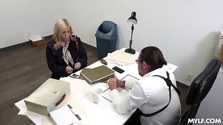 The boss doesn't seem to care that I'm married. That's why I get fucked so well