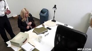 The boss doesn't seem to care that I'm married. That's why I get fucked so well