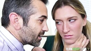 The principal, the teacher and the student have an intense encounter in this explicit scene