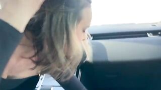 A cheater gets her pussy filled with cum in a public place