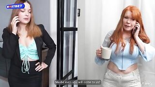 Hot threesome sex with stepmom and teacher, a forbidden fantasy come true