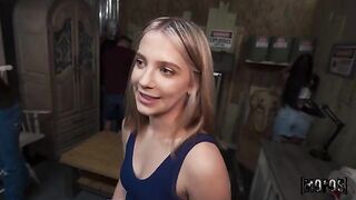 A cute girl will do anything to get every last drop