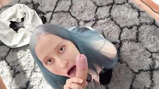 A girl would do anything for a male orgasm, even sex