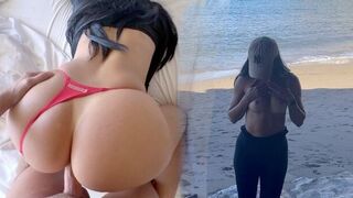 You don't have to look at her face, but you can enjoy her amazing ass
