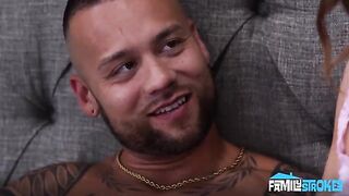 A real man's dick and mouth should be busy with three