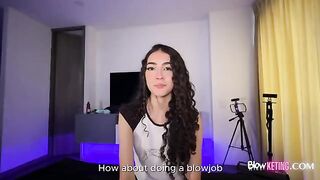 The little baby is passionate and loves to have sex