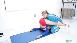 Instead of jogging, great sex with a brunette