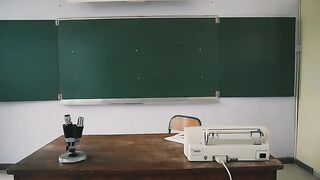 We enjoy going to class with our hot teacher