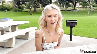 Will this fit inside me? A stunning blonde babe, featured on Babes, explores her limits