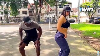 Fitness girl has sex with her personal trainer in POV style