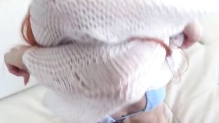 All points activated, the slut gets cum on her pussy