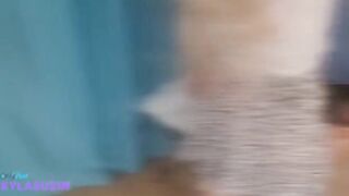 A hot Turkish chick is having fun with her boyfriend on the chair