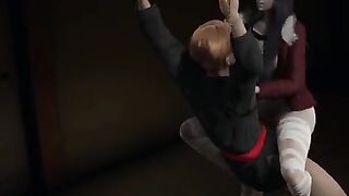 A tiny girl Karura Kure is dominating a red belt holder