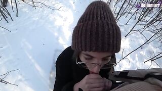 A walk with my stepsister in the park ended with hard sex