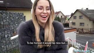 The public agent invited a sexy girl for another steamy encounter, this time with Lucky Bee