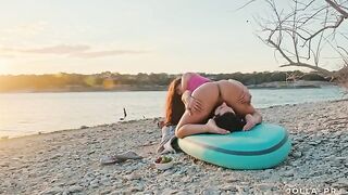 Our way of enjoying a Texas sunset is a little unconventional