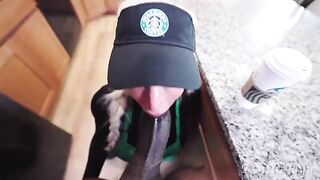 The girl is sharpened to fit any hole size, a steamy starbucks scene unfolds