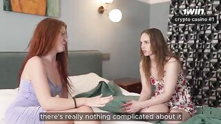 The girlfriends didn't miss the chance to have fun with a guy in a threesome