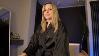 My hot stepmom shared satin panties, it was a surprise under the robe