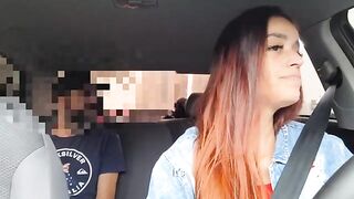 The girl already knew about the sign of a stopped car