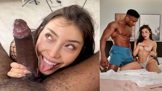 A hot chick has sex right on the bed, it was amazing!