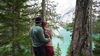 A couple has sex right in the forest, capturing nature’s allure