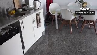 A short walk, but intense action with a stranger in the public toilet