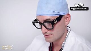 Doctor turns a medical exam into hardcore sex with two beauties