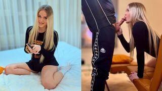 A hot blonde never gets tired of her stepbrother’s cock