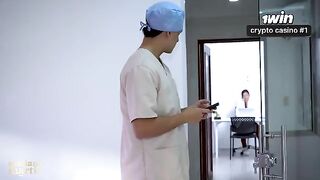 The doctor wrote a sex prescription for this hot patient