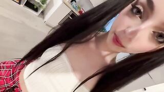 A stepdaughter can show her body to her dad after school