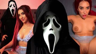 A scary movie with a girl in it turns into a great fuck scene