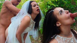 The bride cheated on her groom with an intense backdoor session