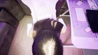 A cute girl got a job and fucked at her home
