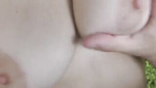 Big natural tits make this blonde girl hard to ignore
