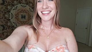 A woman with big tits has a massage with shimmering oil