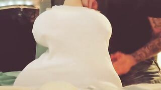 The guy tested the strength of his milk machine on himself