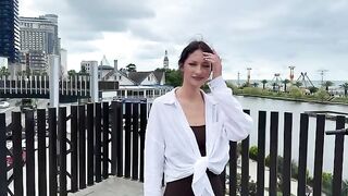 A signal of distress from a stunning Bikini Atoll beauty
