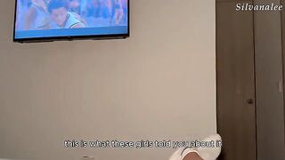 The hot MILF is doing a blowjob with her husband's dick in this steamy scene