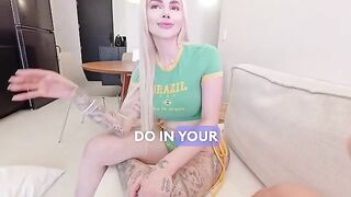 A very nice interview with a busty Latina who squirts