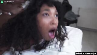 A young and sexy girl is about to cum, her body aching after hard sex