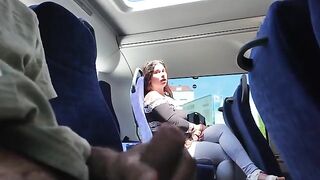 The guy was caught with his cock out on the city bus